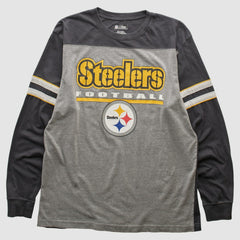 Pittsburgh Steelers NFL 2010s Long Sleeve T-shirt - Heather Gray Vintage sale