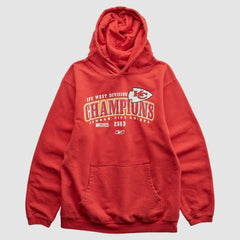 Kansas City Chiefs Reebok 2003 Hooded Pullover Sweatshirt - Red Vintage sale