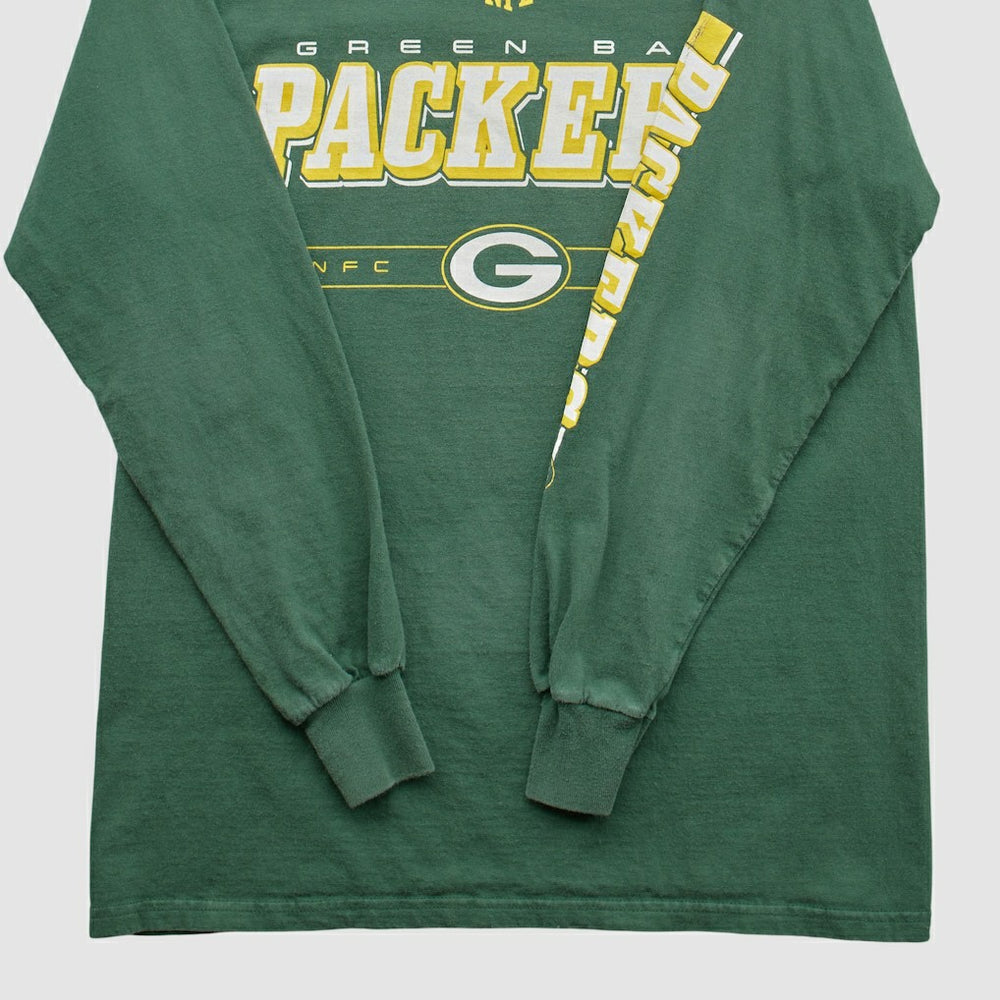Green Bay Packers Team Edition Apparel 2000s Long Sleeve T-shirt - Green Vintage sale