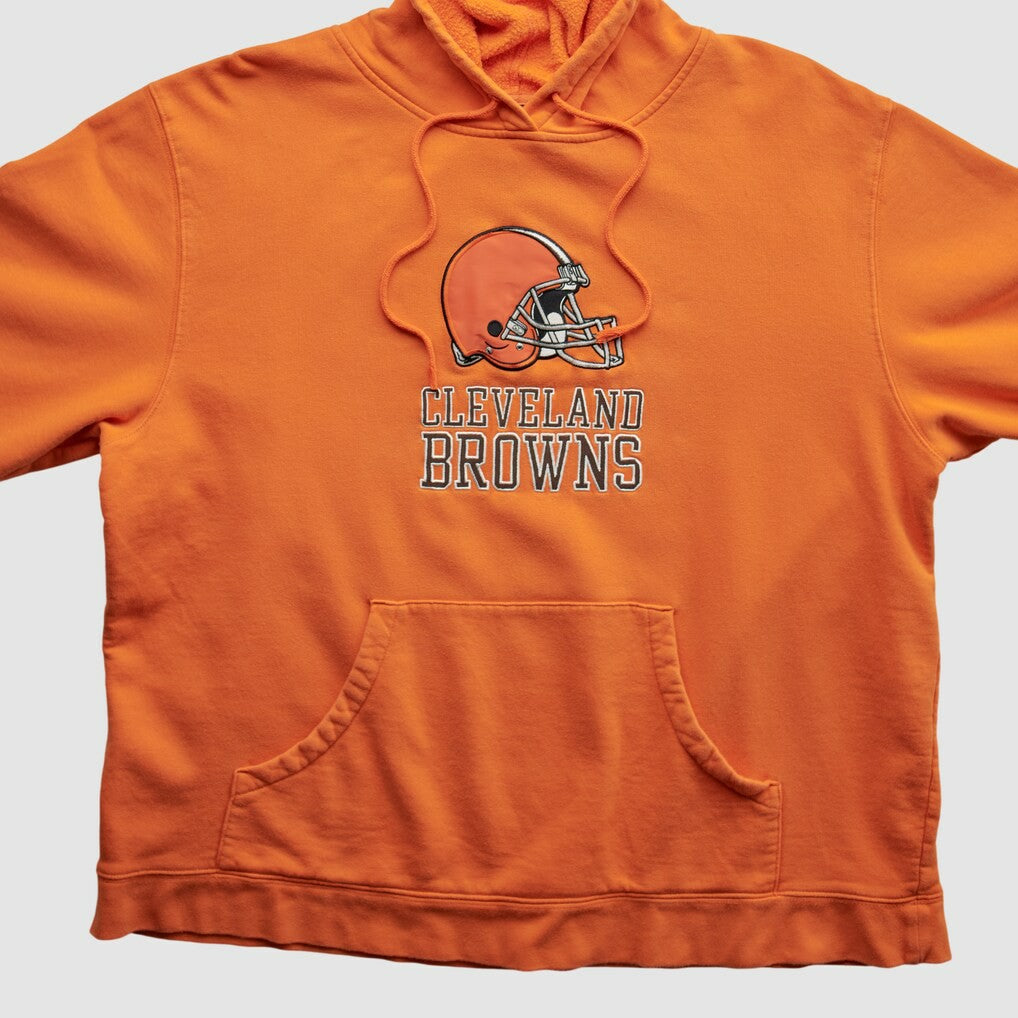 Cleveland Browns Reebok 2000s Hooded Pullover Sweatshirt - Orange Vintage outlet