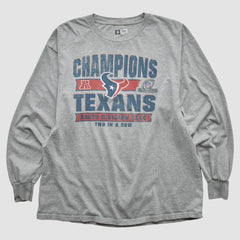 Houston Texans Team Edition Apparel 2012 Long Sleeve T-shirt - Heather Gray Vintage cheap