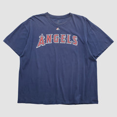 Los Angeles Angels Majestic 2000s T-shirt - Navy Vintage