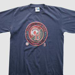 Boston Red Sox Majestic 2000s T-shirt - Navy Vintage