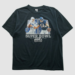 Superbowl XLII Anvil 2008 T-shirt - Black Vintage online