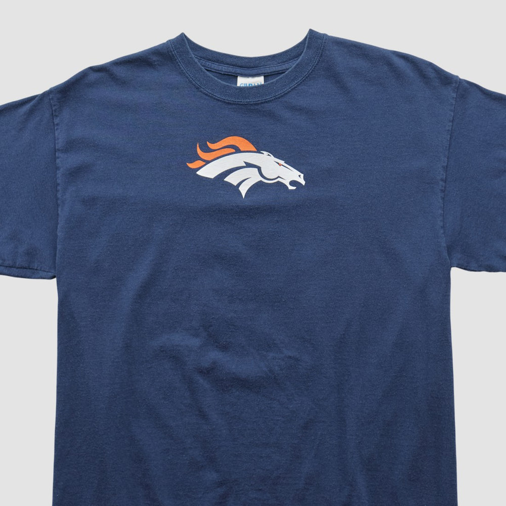 Denver Broncos Gildan 2010s T-shirt - Navy Vintage discount