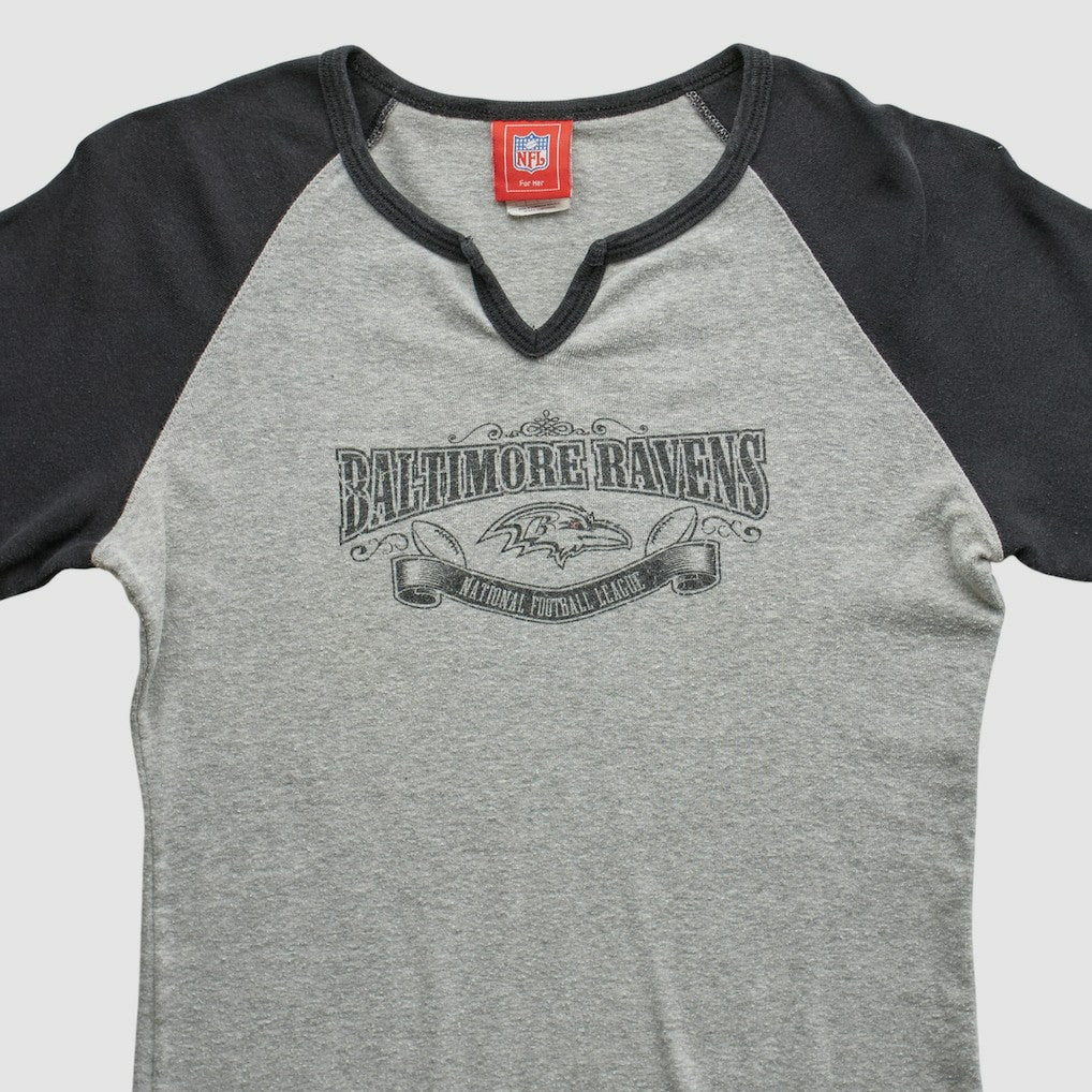 Baltimore Ravens NFL 2000s T-shirt - Heather Gray Vintage for sale