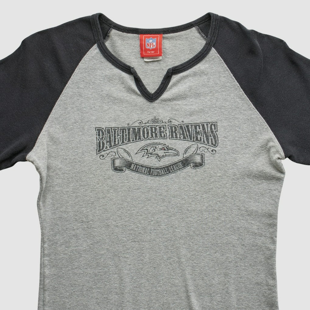 Baltimore Ravens NFL 2000s T-shirt - Heather Gray Vintage for sale
