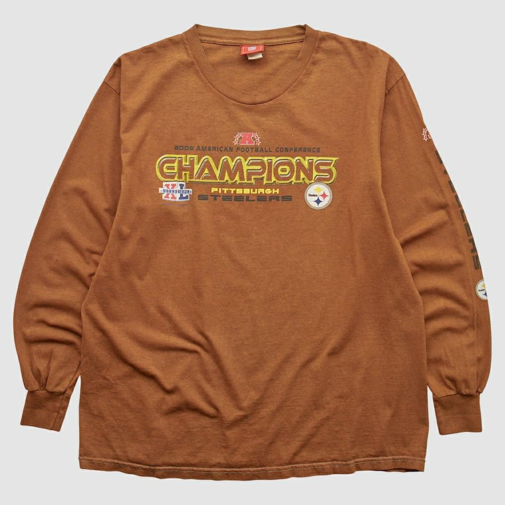 Pittsburgh Steelers NFL 2006 Long Sleeve T-shirt - Brown Vintage online