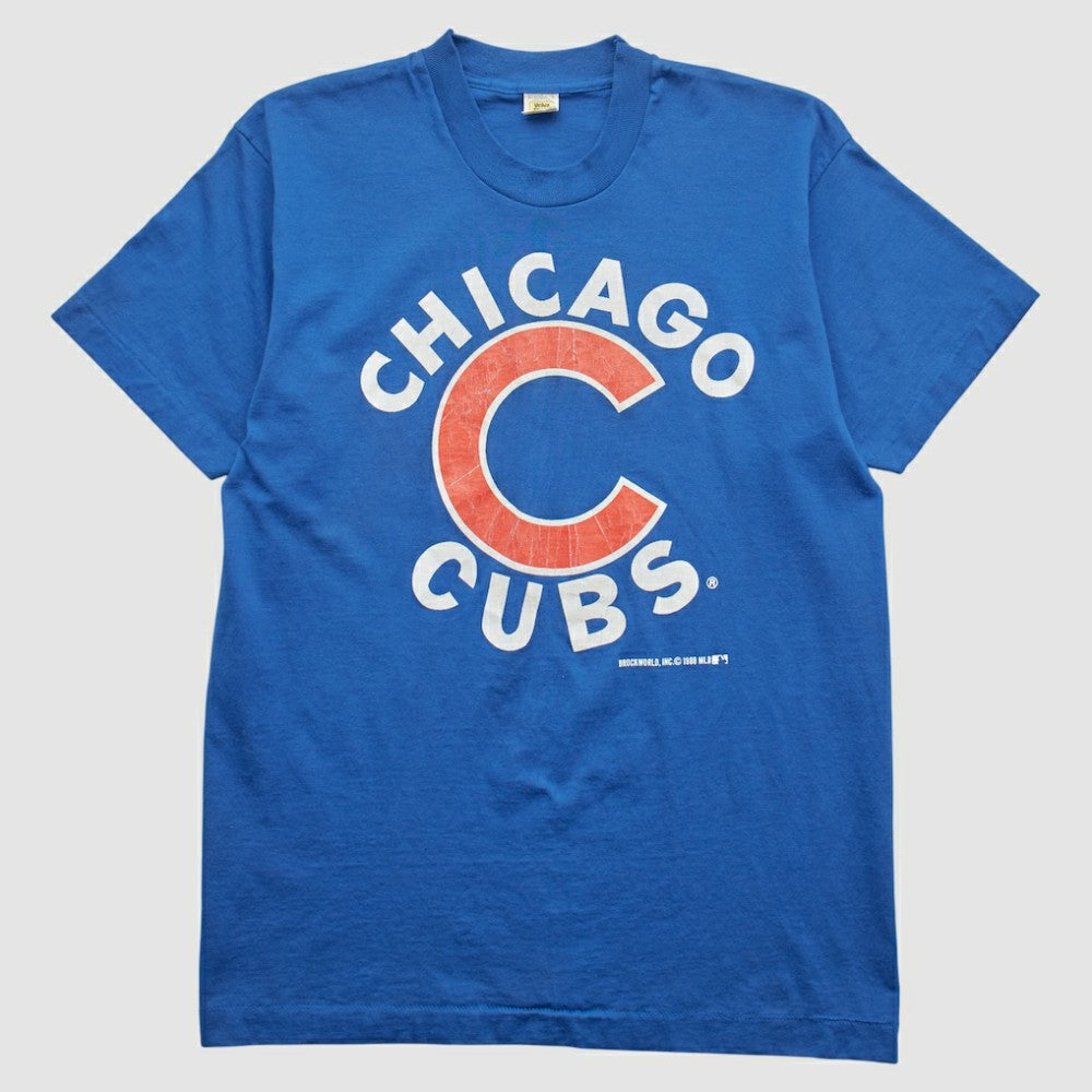 Chicago Cubs Velva Sheen 1988 T-shirt - Blue Vintage