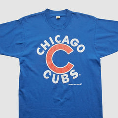 Chicago Cubs Velva Sheen 1988 T-shirt - Blue Vintage