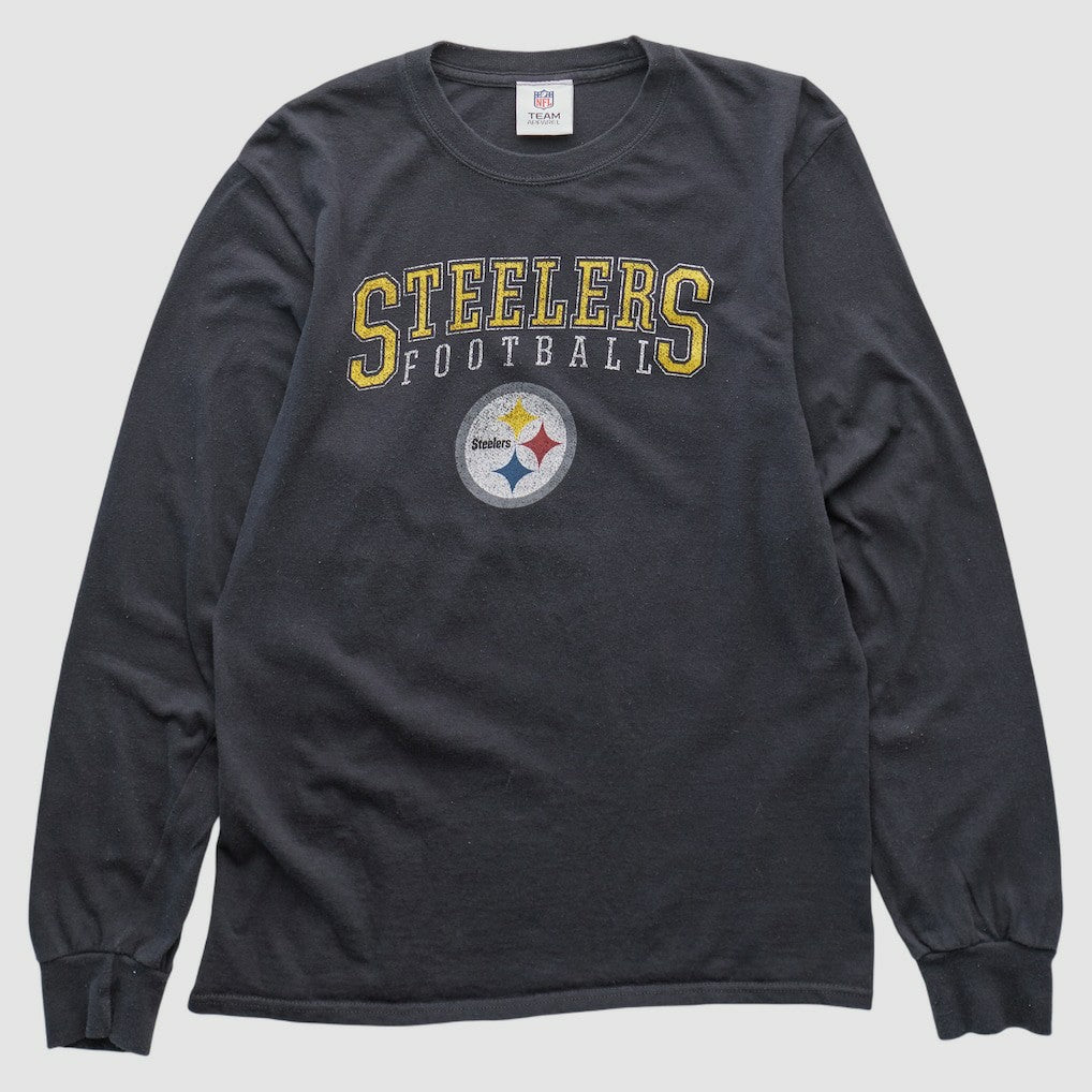 Pittsburgh Steelers NFL 2010s Long Sleeve T-shirt - Black Vintage on sale