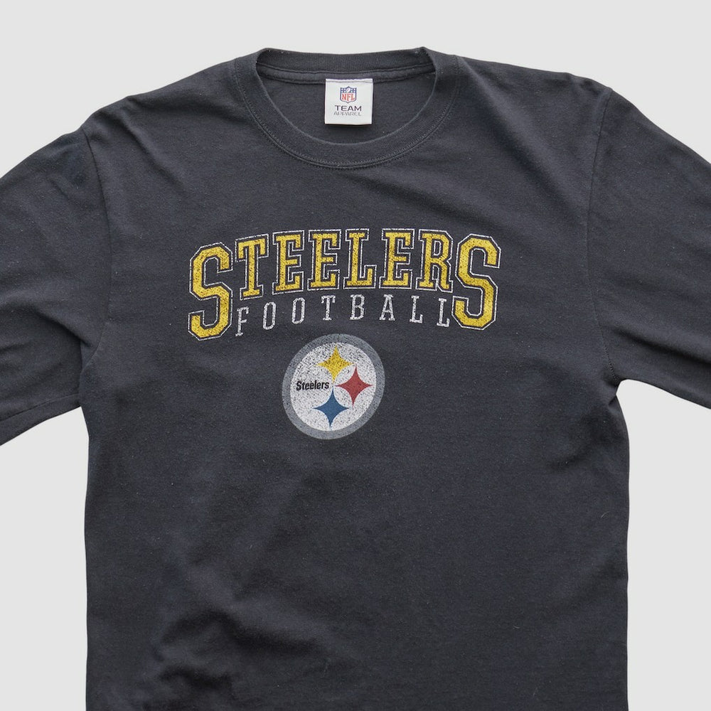 Pittsburgh Steelers NFL 2010s Long Sleeve T-shirt - Black Vintage on sale