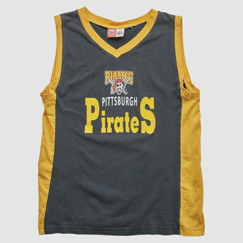 Pittsburgh Pirates Professional Sports Club 2000s Tank - Black Vintage