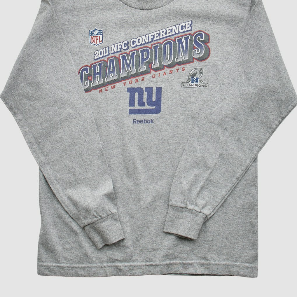 New York Giants Reebok 2011 Pullover Sweatshirt - Heather Gray Vintage for sale