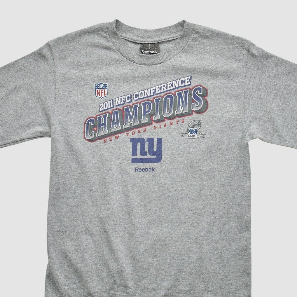 New York Giants Reebok 2011 Pullover Sweatshirt - Heather Gray Vintage for sale