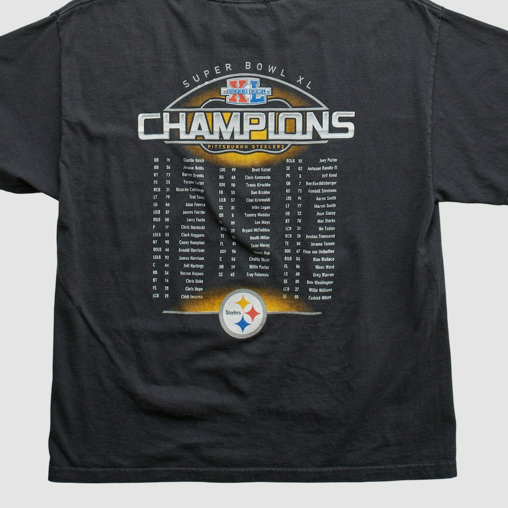 Pittsburgh Steelers Reebok 2006 T-shirt - Black Vintage outlet