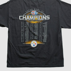 Pittsburgh Steelers Reebok 2006 T-shirt - Black Vintage outlet
