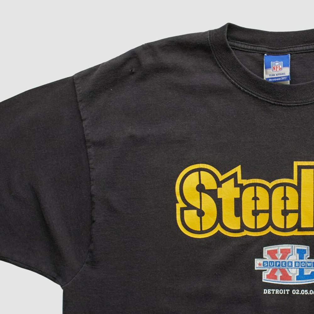 Pittsburgh Steelers Reebok 2000s T-shirt - Black Vintage discount