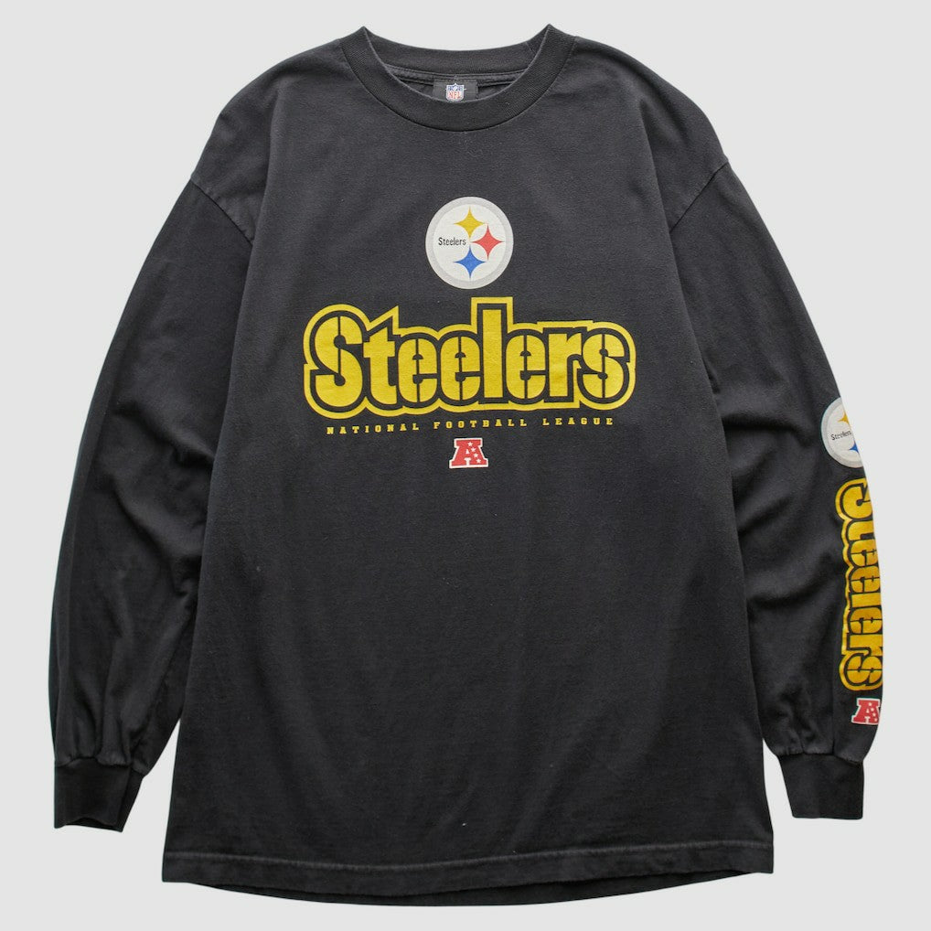 Pittsburgh Steelers NFL 2010s Long Sleeve T-shirt - Black Vintage outlet