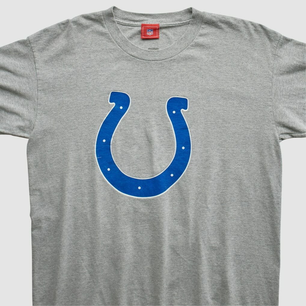 Indianapolis Colts 2000s Long Sleeve T-shirt - Heather Gray Vintage discount
