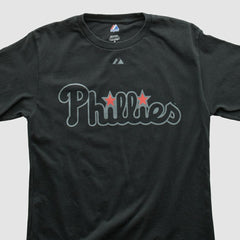 Philadelphia Phillies Majestic 2000s T-shirt - Black Vintage