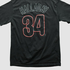 Philadelphia Phillies Majestic 2000s T-shirt - Black Vintage