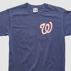 Washington Nationals Majestic 2010s T-shirt - Navy Vintage
