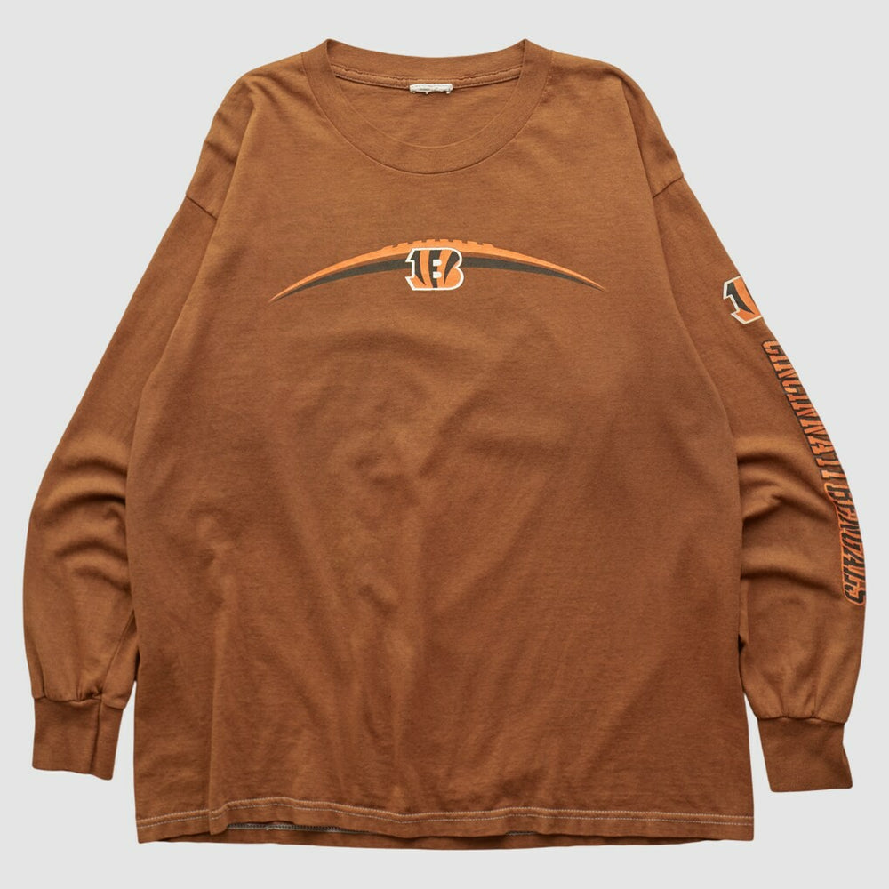Cincinnati Bengals 2000s Long Sleeve T-shirt - Brown Vintage for sale