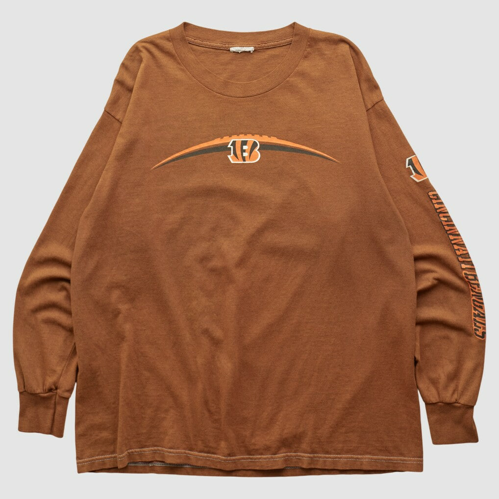 Cincinnati Bengals 2000s Long Sleeve T-shirt - Brown Vintage for sale