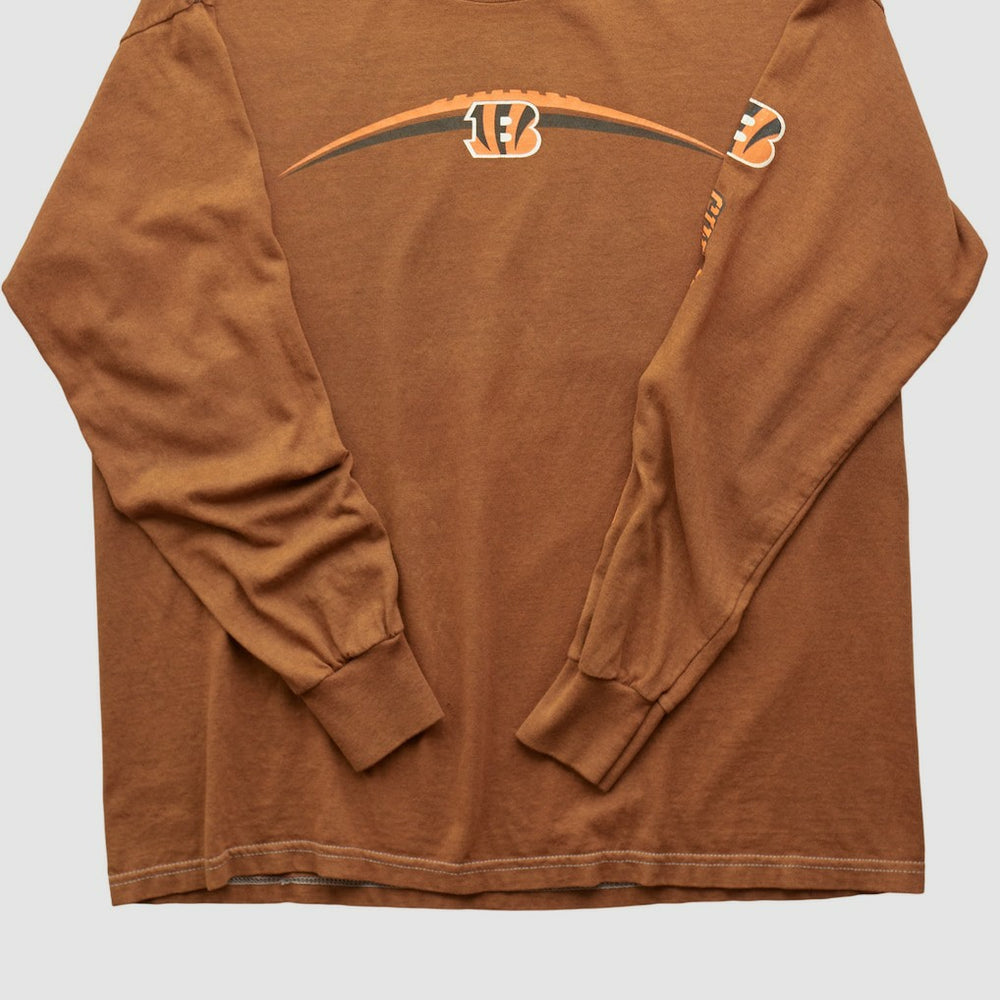 Cincinnati Bengals 2000s Long Sleeve T-shirt - Brown Vintage for sale