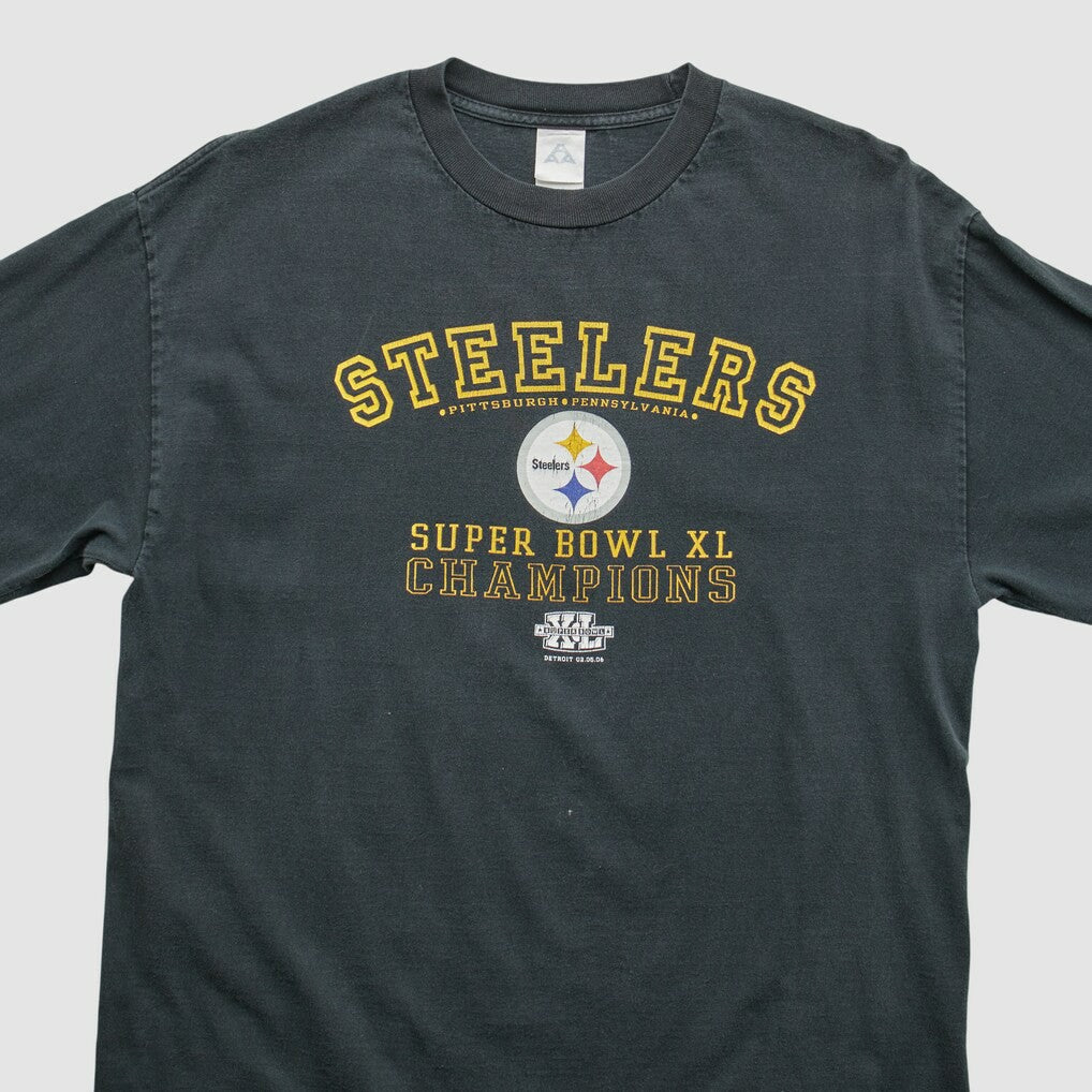 Pittsburgh Steelers Alstyle 2006 Long Sleeve T-shirt - Black Vintage sale