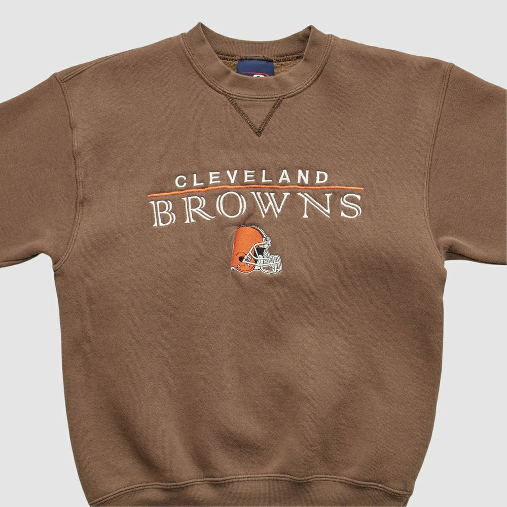 Cleveland Browns Pro Player 2000s Pullover Sweatshirt - Brown Vintage discount