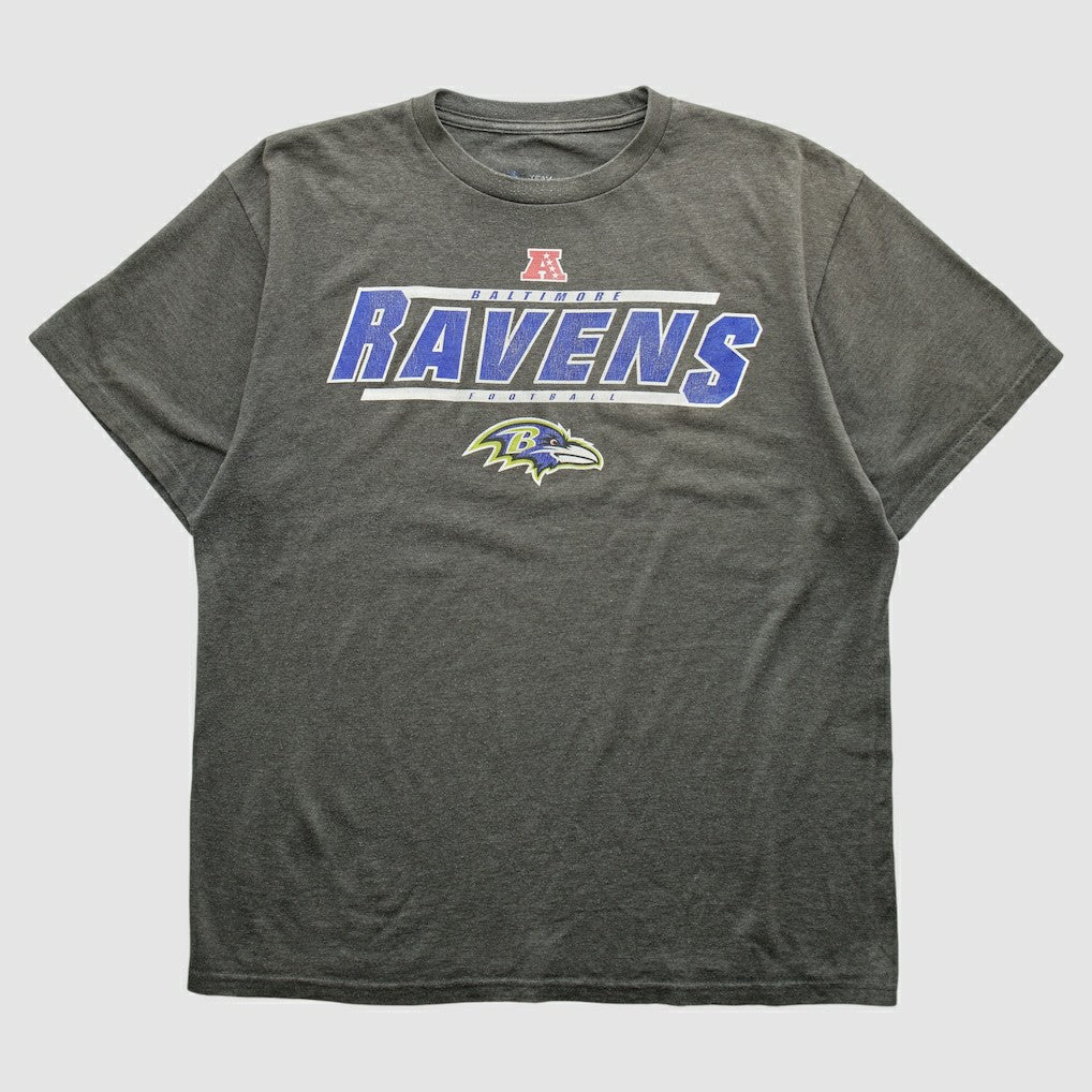 Baltimore Ravens NFL 2000s T-shirt - Dark Heather Gray Vintage discount