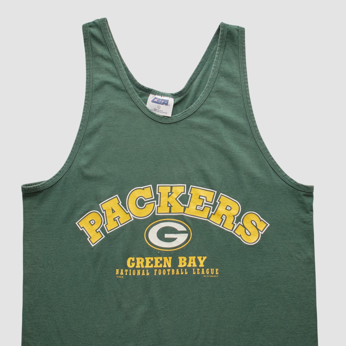 Green Bay Packers CSA 90s Tank - Green Vintage discount