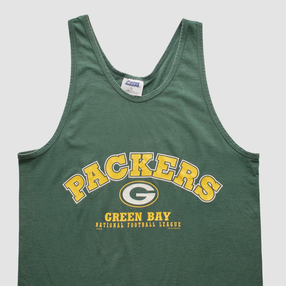 Green Bay Packers CSA 90s Tank - Green Vintage discount