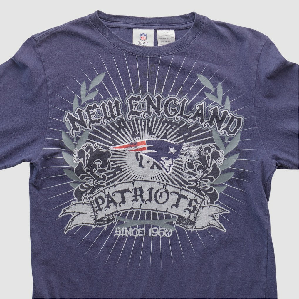 New England Patriots NFL Pro Line 2010s Long Sleeve T-shirt - Navy Vintage for sale