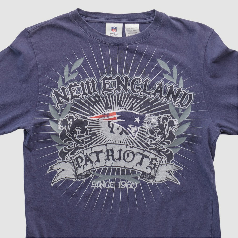 New England Patriots NFL Pro Line 2010s Long Sleeve T-shirt - Navy Vintage for sale