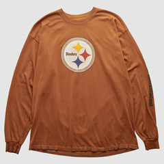 Pittsburgh Steelers Gildan 2000s Long Sleeve T-shirt - Brown Vintage for sale