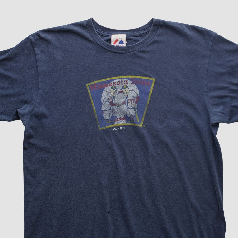 Minnesota Twins Majestic 2010s T-shirt - Navy Vintage