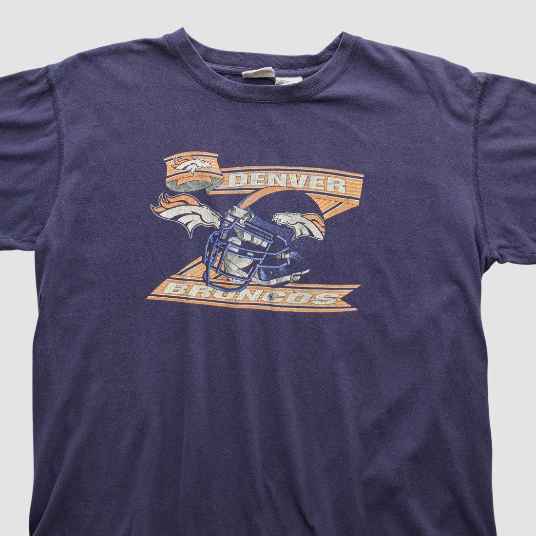 Denver Broncos Pro Edge 2000s T-shirt - Navy Vintage outlet