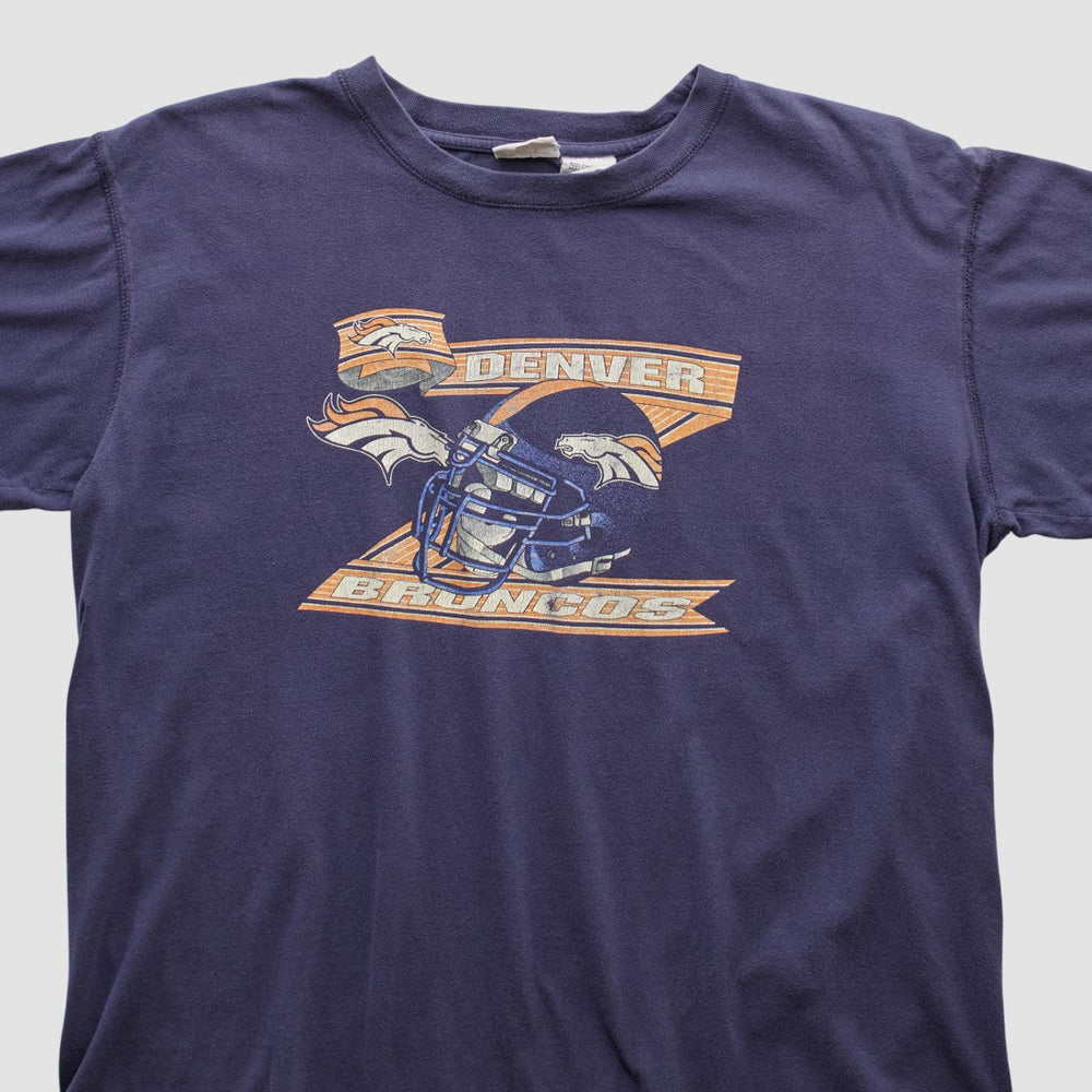 Denver Broncos Pro Edge 2000s T-shirt - Navy Vintage outlet