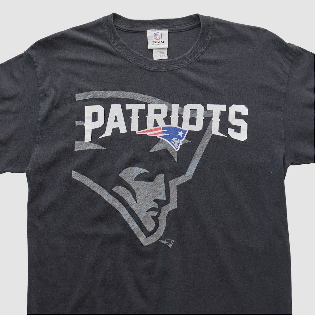 New England Patriots NFL 2010s Long Sleeve T-shirt - Black Vintage on sale