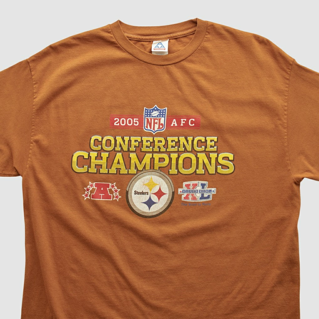 Pittsburgh Steelers AAA 2005 T-shirt - Brown Vintage on sale