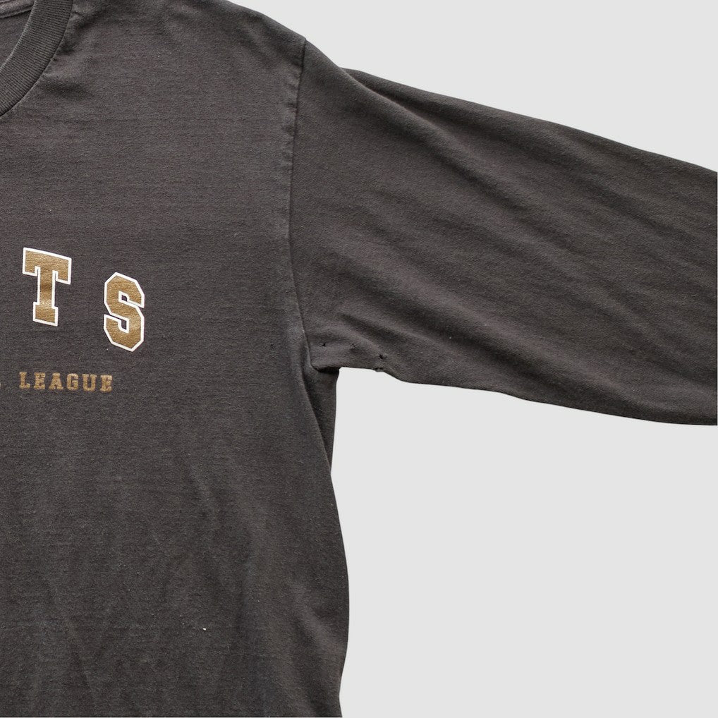 New Orleans Saints NFL 2000s Long Sleeve T-shirt - Charcoal Vintage sale