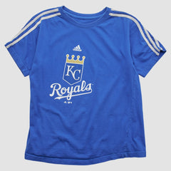 Kansas City Royals Adidas 2000s T-shirt - Blue Vintage