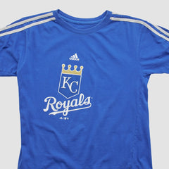 Kansas City Royals Adidas 2000s T-shirt - Blue Vintage