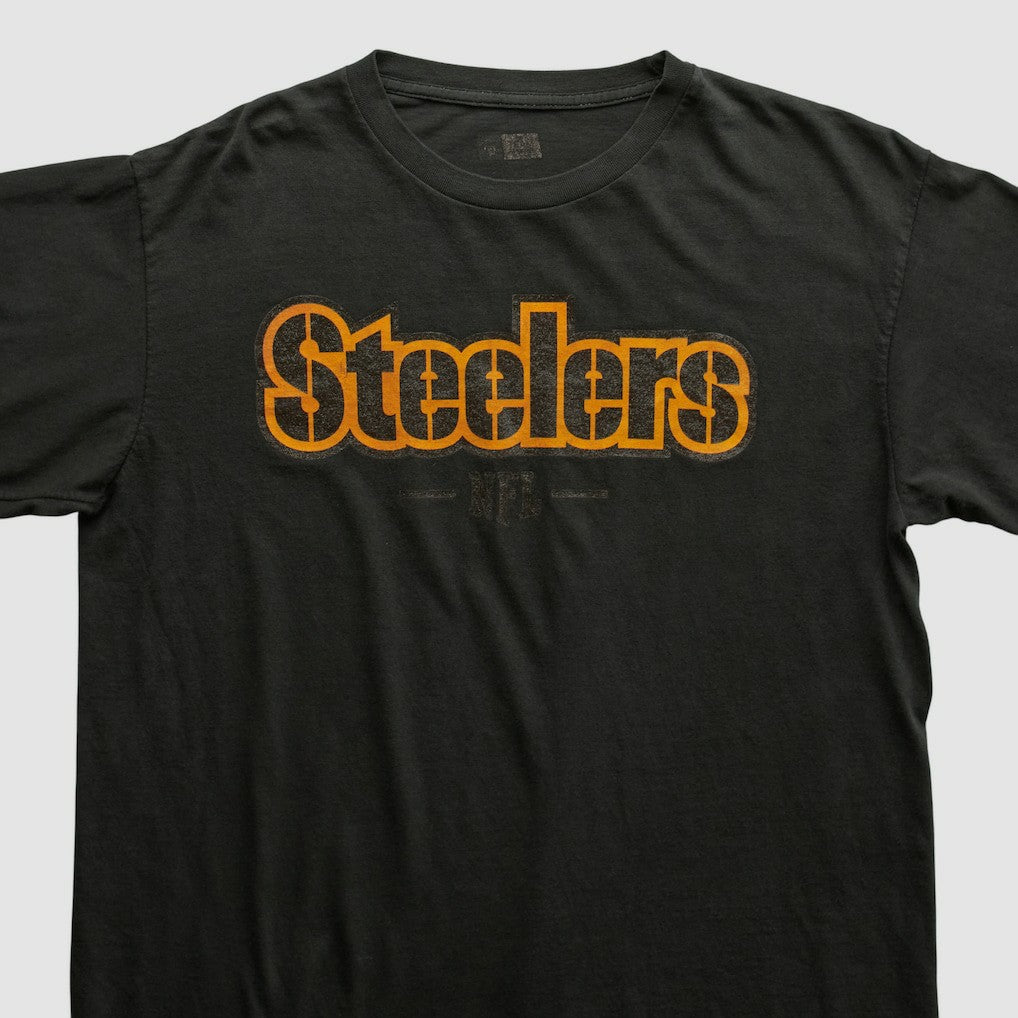 Pittsburgh Steelers NFL 2000s Long Sleeve T-shirt - Black Vintage cheap