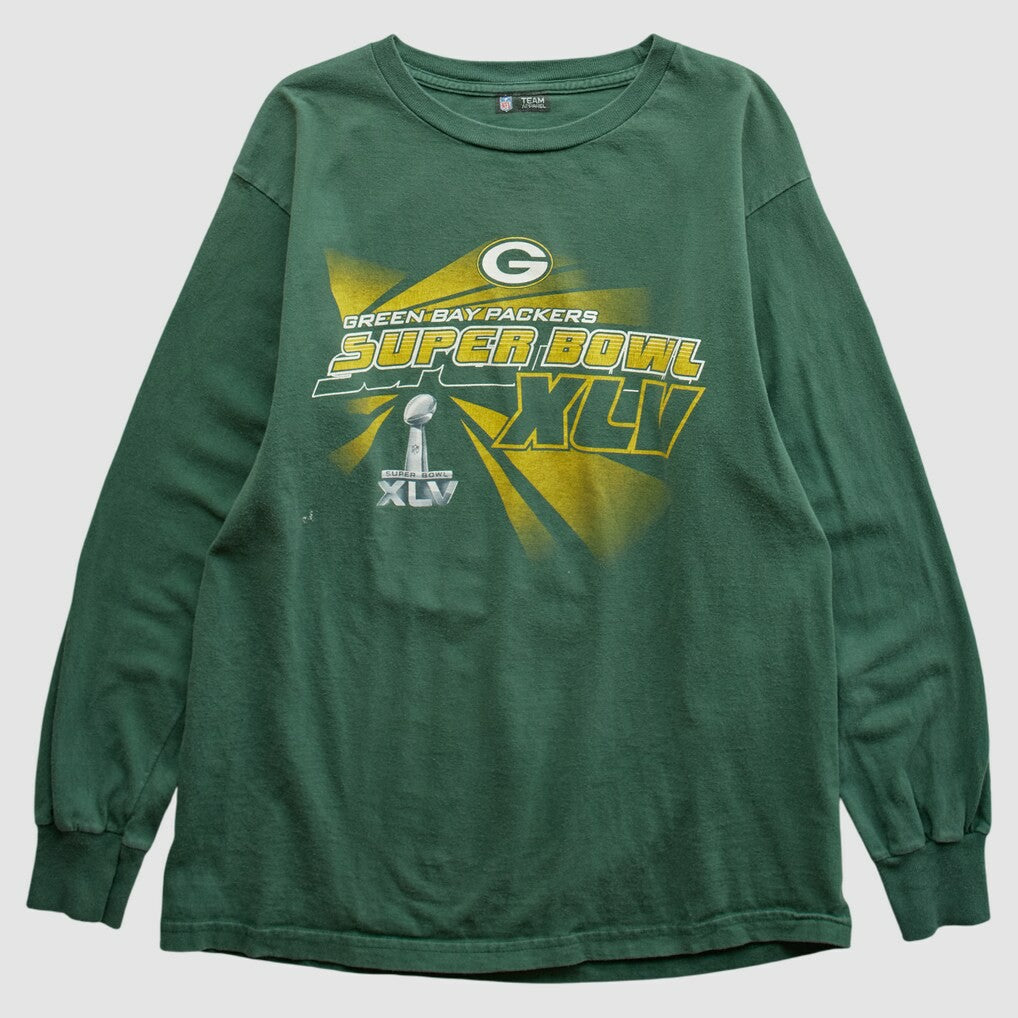 Green Bay Packers NFL 2011 Long Sleeve T-shirt - Green Vintage for sale