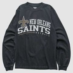 New Orleans Saints Reebok 2000s Long Sleeve T-shirt - Black Vintage outlet