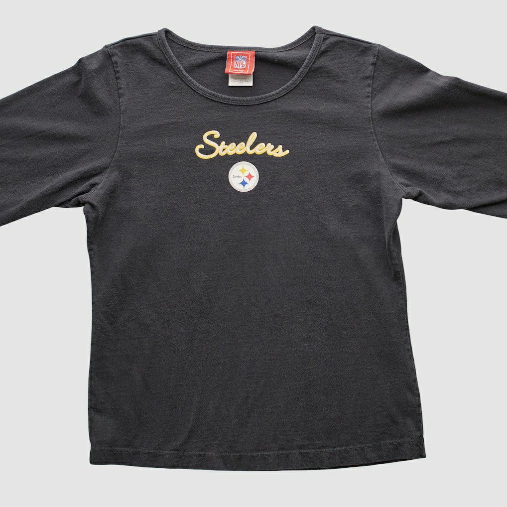 Pittsburgh Steelers NFL 2000s Long Sleeve T-shirt - Black Vintage outlet